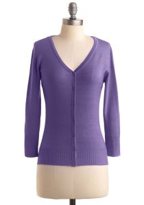 Charter School Cardigan in Orchid